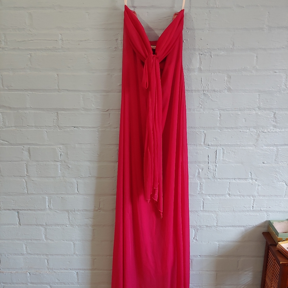 Strapless halter dress